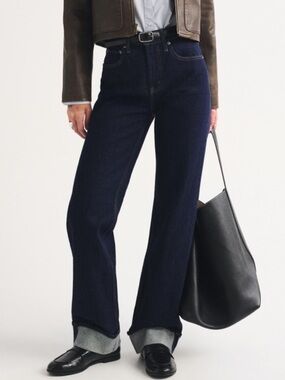 Abercrombie & Fitch High Rise 99s Relaxed Cuffed Hem Jean 27R